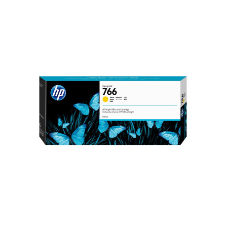 HP Yellow Ink Crtg 300ml, 766, Référence: P2V91A