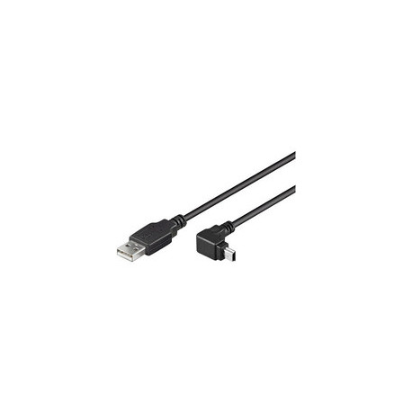 MicroConnect USB A - Mini USB Angled B 5P Reference: USBAMB52A