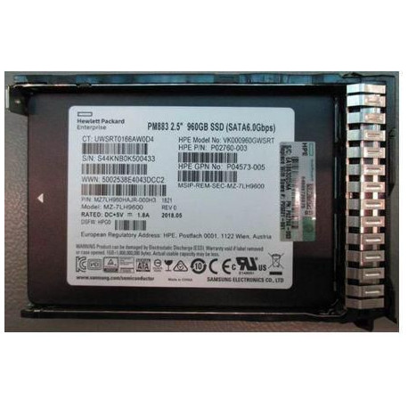 Hewlett Packard Enterprise SSD 960GB 25 Inch SFF Reference: P05321-001