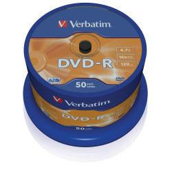 Verbatim DVD-R, General, 16X, 4.7GB Référence: 43548