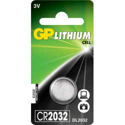 GP Batteries LITHIUM BUTTON CELL CR2032 Reference: CR2032 1-P