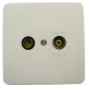 Maximum Wall outlet TV/Radio finish. Référence: 63501