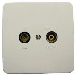 Maximum Wall outlet TV/Radio finish. Référence: 63501