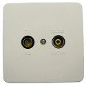 Maximum Wall outlet TV/Radio finish. Référence: 63501