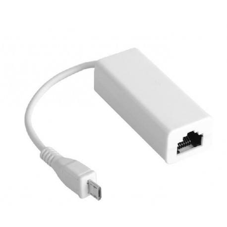 MicroConnect USB MICRO to Ethernet, White Reference: USBMICROETHB
