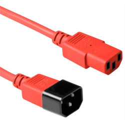 MicroConnect Red power cable C14 to C13, Référence: W128368239