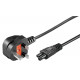 MicroConnect Power Cord UK / C5 5m Black Reference: PE090850
