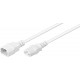 MicroConnect Power Cord C13-C14 0.5m White Reference: PE040605W
