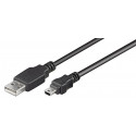 MicroConnect USB A - Mini USB B 5P 0.5m M-M Reference: USBAMB505
