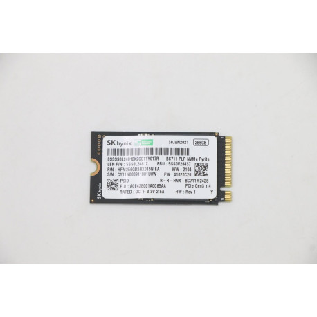 Lenovo SSD_ASM 256G M.2 2242 PCIe3x4 Reference: W126197953