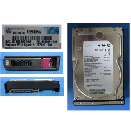HP DRV HD 2TB 6G 7.2K 3.5 SATA LP Référence: W129154925 