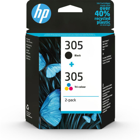 HP 305 2-Pack Tri-Color/Black Reference: W126091205