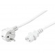 MicroConnect Power Cord 3m White IEC320 Reference: PE010430W