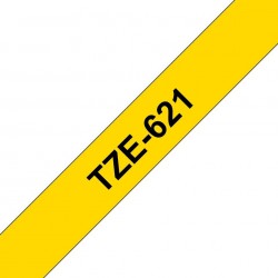 Brother TZE621 9MM BLACK ON YELLOW 