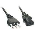 Lindy Power Cable Black 2 M Cei Reference: W128370720