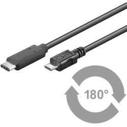 MicroConnect USB-C to USB2.0 Micro B 1M Référence: USB3.1CAMIB1