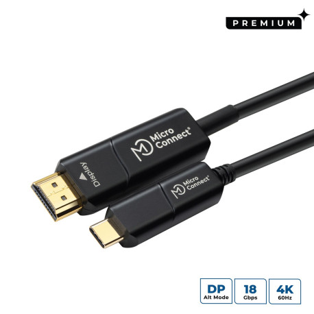MicroConnect Premium USB-C HDMI fiber Référence: USB3.1CHDMI10OP