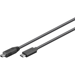 MicroConnect USB-C to Mini USB B 5P 0.5m Référence: USB3.1CMB505