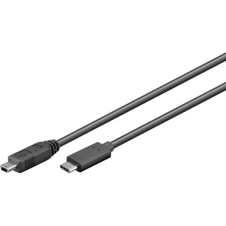MicroConnect USB-C to Mini USB B 5P 0.5m Référence: USB3.1CMB505