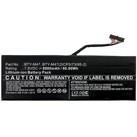 CoreParts Laptop Battery for MSI Reference: W125873185