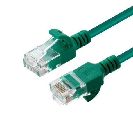 MicroConnect U/UTP CAT6A Slim 0.25M Green Reference: W125628012