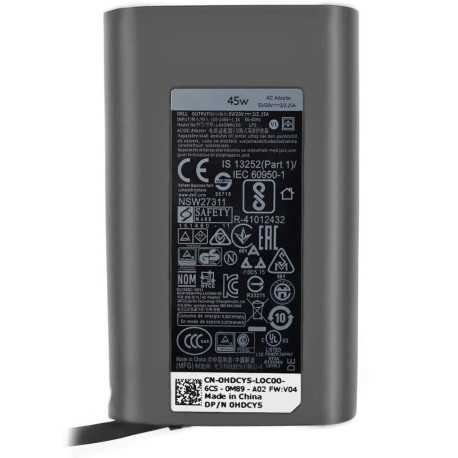 Dell AC Adapter, 45W, 19.5V, 3 Référence: W129299389
