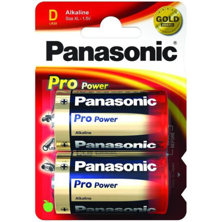 Panasonic LR20PPG, Alkaline, 1,5V Reference: LR20PPG/2BP