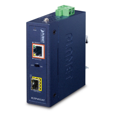 Planet IP30 Compact size Industrial Référence: IGTP-815AT