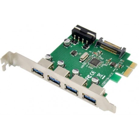 MicroConnect 4 port USB 3.0 PCIe card Référence: MC-USB3.0-F3B1