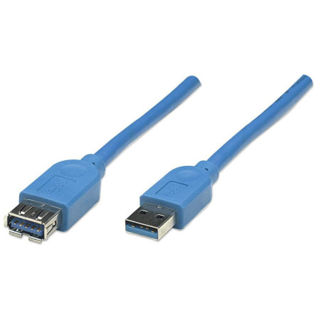 Manhattan Cable 2m, USB A/USB A, M/FM Référence: 322379
