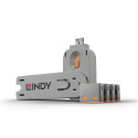 Lindy USB Port Blocker Pack 4 Orange Reference: 40453