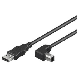 MicroConnect USB2.0 A-B 0,5m M-M Reference: USBAB05ANGLED