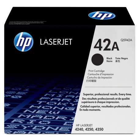HP Toner Black LJ 4250 4350 Référence: Q5942X