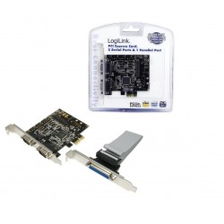 LogiLink seriell PCIe 2x+1x parallel Référence: PC0033