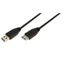 LogiLink 2m USB A - USB A 3.0 F/M Référence: CU0042