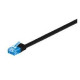 MicroConnect U/UTP CAT6A 3M Black Flat Reference: V-UTP6A03S-FLAT