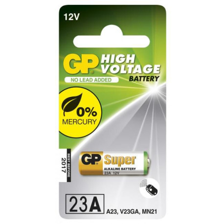 GP Batteries High Voltage Alkaline 1-pack Reference: 23A 1-P 23AE