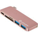 eSTUFF USB-C Slot-in Hub Rose Reference: ES84121-ROSE