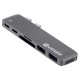 eSTUFF USB-C Slot-in Hub Pro Grey Reference: ES84122-GREY
