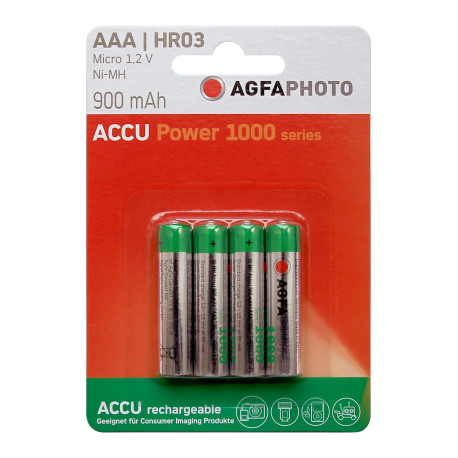 AgfaPhoto Akku -AAA HR03 Micro 900mAh Reference: 131-802756