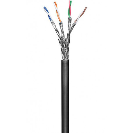 MicroConnect S/FTP CAT6 Outdoor 100m, Black Reference: KAB024-100