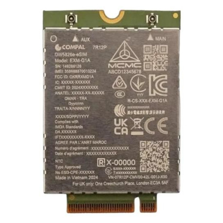 Dell Dw5826E Internal Wwan 600 Référence: W129267038
