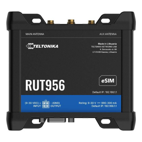 Teltonika Networks RUT956 (EU) 4G LTE ROUTER Référence: W128998300
