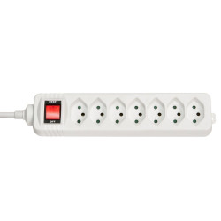 Lindy 7-Way Swiss 3-Pin Mains Power Reference: W128457688