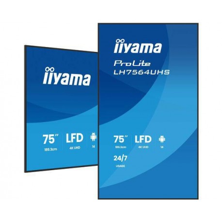 iiyama 75 LFD, 3840x2160, Portrait, Référence: W129043667