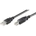 MicroConnect USB2.0 LSZH A-B 3m M-M, BLACK Référence: W129016478