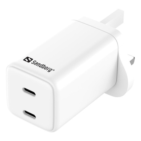 Sandberg AC Charger Dual USB-C PD65W UK Référence: 441-62