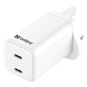 Sandberg AC Charger Dual USB-C PD65W UK Référence: 441-62
