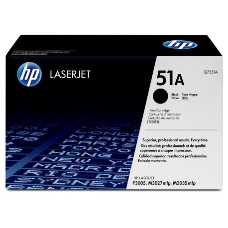 HP Toner Black P3005 M3035 Référence: Q7551A