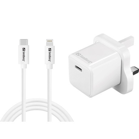 Sandberg USB-C AC 20W Charger UK + Référence: 441-64